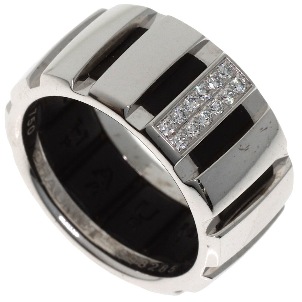 CHAUMET 18k Silver Diamond Ring #52